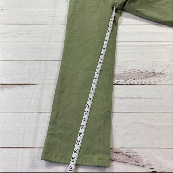 What Goes Around Comes Around Womens Green Tempest Straight Leg Overalls Medium - Picture 7 of 14